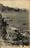 VINTAGE POSTCARD Toulon Cape Brown Rocks And the Low Battery