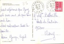 CPM Carnoules Vieille Rue Jeanne D'Arc Et Fontaine