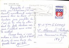 CPM Cavalaire Le Port Et La Plage