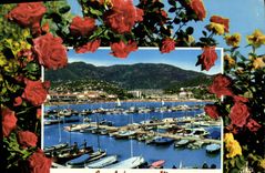 MODERN CARD the Dimension of Cavalaire Azure On Sea the Port