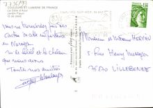 MODERN CARD Colors And Light Of France the Dimension of Azure Flowered Garden