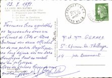 CPM La Cote Des Maures Cavalaire Sur Mer Preparatifs pour les regates Plage Parc de la Cavalaire Croix Valmer