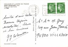 MODERN CARD Colors And Light Of France Cavalaire Beach Of Good Oporto