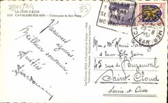 MODERN CARD the Dimension Of Cavalaire Azure On Sea Creeks Of Good Oporto