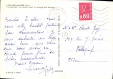 MODERN CARD Cavaliere On Sea View In the Foreground the Camp-site Of the Mimosas