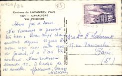 VINTAGE POSTCARD Surroundings Of Lavandou Cavaliere Overall picture