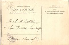 VINTAGE POSTCARD Draguinan Seen of Esemble Of the Church To the Tower Of the Clock