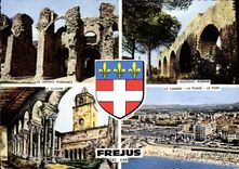 CPM Frejus Aqueduc romain Arenes romaines Casino Plage Le port Cloitre 