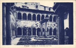 VINTAGE POSTCARD Interior Frejus of the Cloister with its Prits