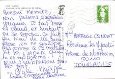 MODERN CARD the Peninsula De Giens Beach of Badine Madrague Port of Honey