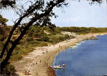 MODERN CARD Giens Beach of the badine