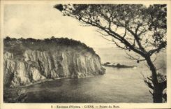 VINTAGE POSTCARD Environs of Hyeres Giens Points Death