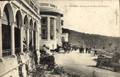 Sanatorio de Hyeres de la POSTAL de la VENDIMIA del montaje del birlocho de los pájaros (vista hermosa)