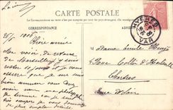 Sanatorio de Hyeres de la POSTAL de la VENDIMIA del montaje del birlocho de los pájaros (vista hermosa)