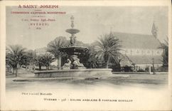 Fuente inglesa de Godillot de la iglesia de Hyeres de la POSTAL de la VENDIMIA