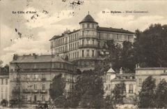 Hotel continental de Hyeres de la POSTAL de la VENDIMIA