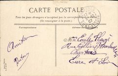 Bulevar de Hyeres de la POSTAL de la VENDIMIA de las palmeras los pequeños periódicos del VAr