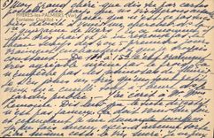 POSTAL Hyeres de la VENDIMIA la fuente de Godillot de las palmeras