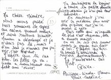 POSTAL MODERNA palmeras de Hyeres