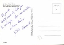 POSTAL MODERNA opinión de las palmeras de Hyeres de la ciudad vieja