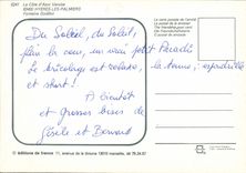 POSTAL MODERNA Hyeres la fuente de Godillot de las palmeras