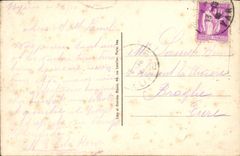 POSTAL MODERNA avenida Beauregard de Hyeres y la ciudad