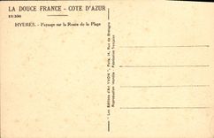 CPA Hyeres Paysage sur la Route de la Plage