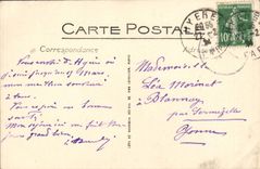 Palmeras de Hyeres de la POSTAL de la VENDIMIA la playa