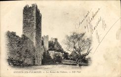 CPA Hyeres Les Palmiers Les Ruines du Chateau