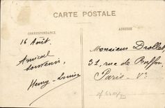 POSTAL Hyeres La Poste de la VENDIMIA y el bulevar de las palmeras