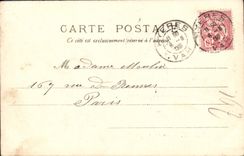 POSTAL Hyeres de la VENDIMIA la playa