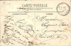 POSTAL Hyeres de la VENDIMIA la mujer mayor y la iglesia de San Pablo