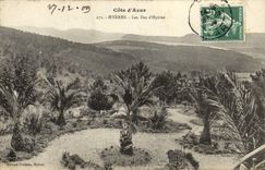 Dimensión de la POSTAL de la VENDIMIA de las islas azules de Hyeres de Hyeres