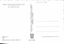 POSTAL MODERNA reflexiones de la dimensión del azul que el oro adorna con cornisa