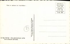 POSTAL de la VENDIMIA la opinión panorámica de Ferrat del cabo tomada de la cornisa grande