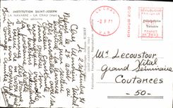 MODERN CARD Institution Joseph Saint Navarre Crau Seen air