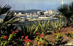 MODERN CARD Dimension of Azure French Riviera Lavandou Seen on the port
