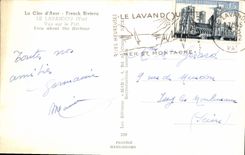 MODERN CARD Dimension of Azure French Riviera Lavandou Seen on the port