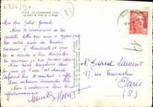 MODERN CARD Lavandou the Port the City and the Beach