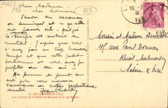 VINTAGE POSTCARD Lavandou Points of the Roads of Bormes and the Cape Benat