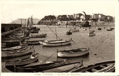 VINTAGE POSTCARD Toulon the Port Of Mourillon Boats