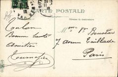 Base de datos de Toulon Mounllon de la POSTAL de la VENDIMIA del caballo del litoral del montar a caballo