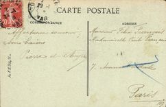 VINTAGE POSTCARD Toulon Mourillon Strong Saint Louis through the palm trees