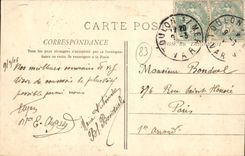VINTAGE POSTCARD Toulon Points Mourillon Miter