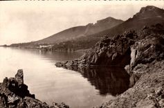 VINTAGE POSTCARD Road of the Gold Cornice Rocks of Trayas