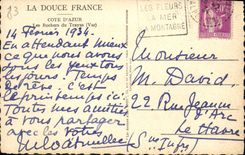 MODERN CARD the Dimension Of Azure Rocks of Trayas