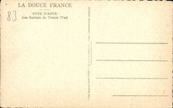 VINTAGE POSTCARD Dimension Of Azure Rocks of Trayas