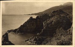 CPA Cote D'Azur Le Trayas Les Rochers