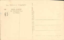 CPA Cote D'Azur Le Trayas Les Rochers
