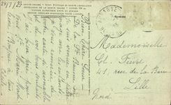 VINTAGE POSTCARD Hotel trade of Sainte the Interior Balsam of the cave